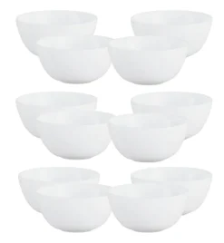 LUMINARC DIWALI WHITE Salaterka 26 cm - 12 SZT. | szkło hartowane | P6229