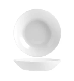 LUMINARC DIWALI WHITE Serwis obiadowy 57 el dla 18 osób | szkło hartowane | V0361