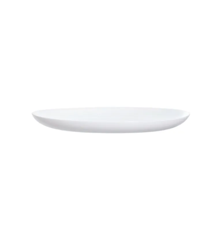 LUMINARC DIWALI WHITE Serwis obiadowy 38 el dla 12 osób | szkło hartowane | V0361