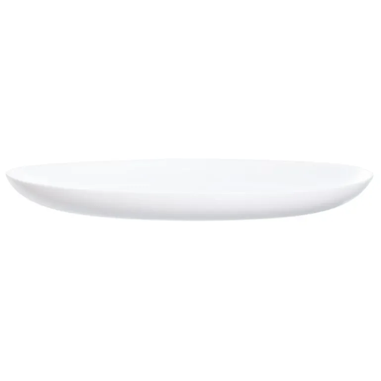 LUMINARC DIWALI WHITE Talerz płytki 27 cm | szkło hartowane | D7360