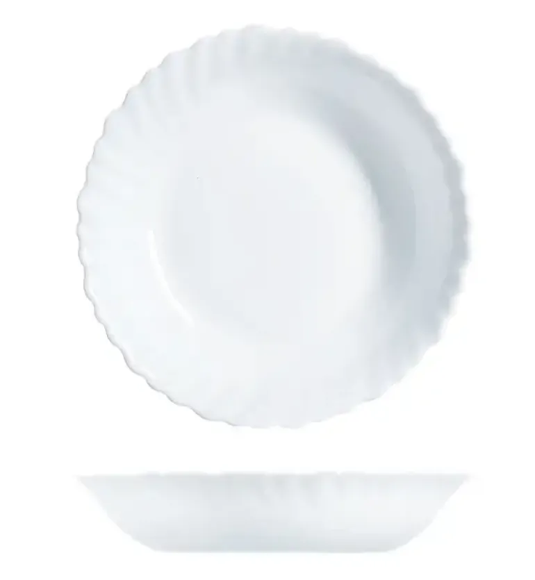 LUMINARC FESTON 6 szt. - Talerz głęboki 21 cm / szkło hartowane