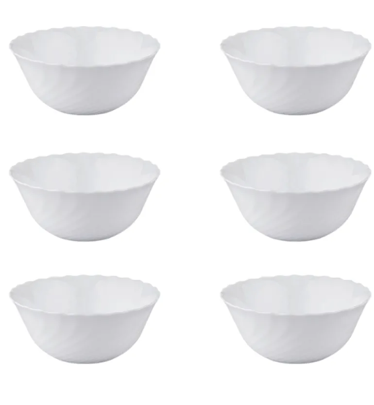 LUMINARC TRIANON 6 szt - Salaterka 18 cm / szkło hartowane