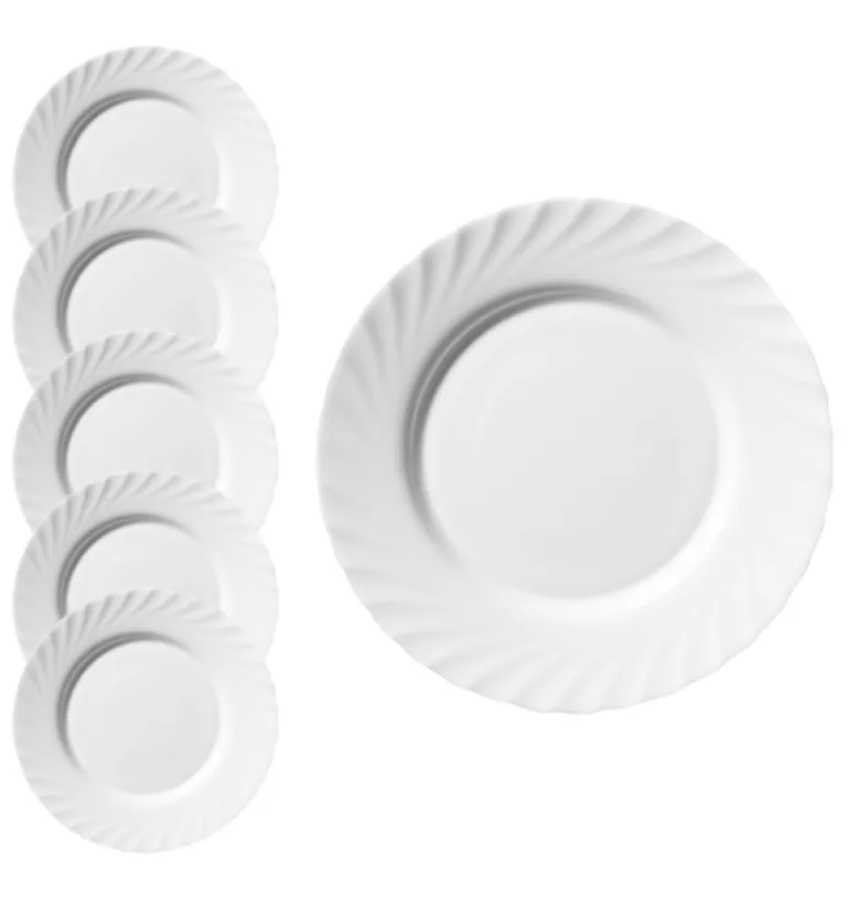 LUMINARC TRIANON 6 szt - Talerz deserowy 19,5 cm / szkło hartowane