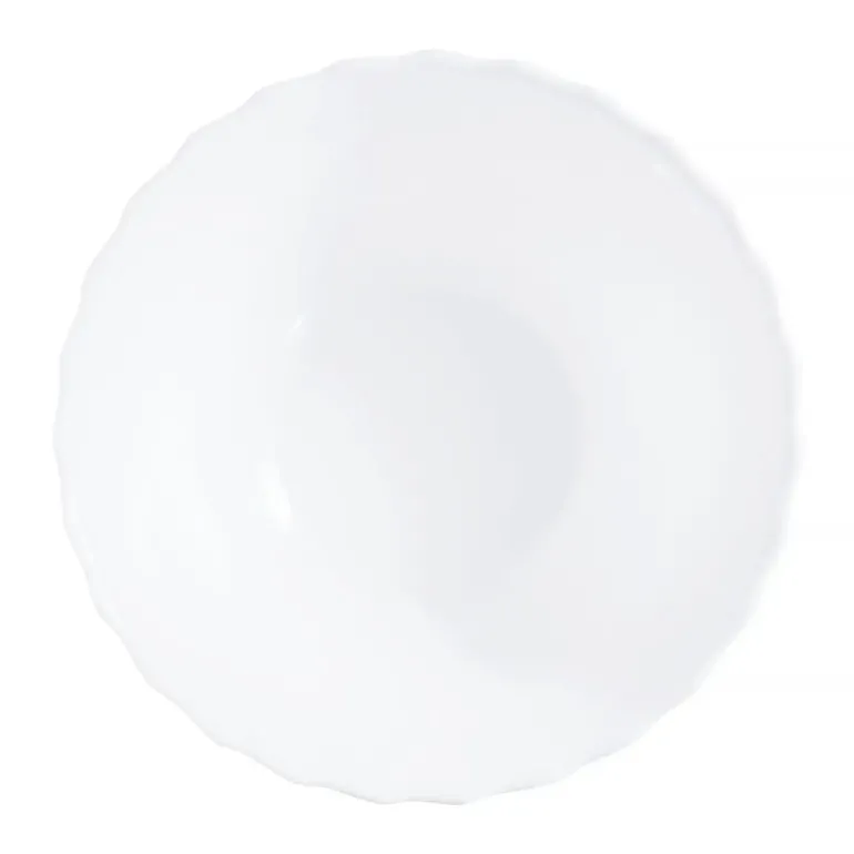 LUMINARC TRIANON WHITE OPK | Komplet obiadowy 19 el dla 6 os z salaterką | szkło hartowane | 144