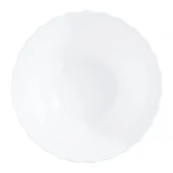 LUMINARC TRIANON WHITE OPK | Komplet obiadowy 38 el dla 12 os z salaterkami | szkło hartowane | 144