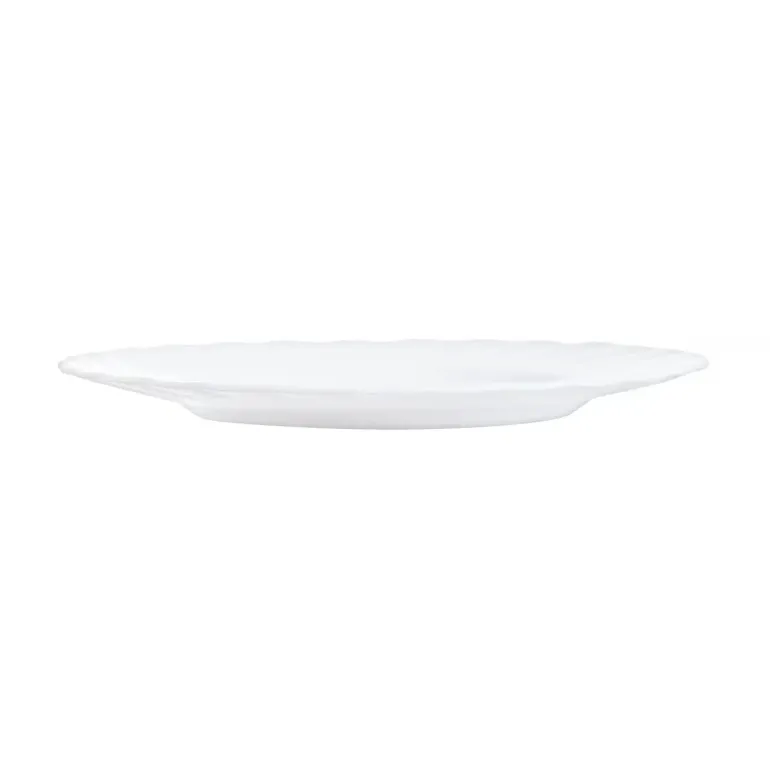 LUMINARC TRIANON WHITE OPK | Komplet obiadowy 38 el dla 12 os z salaterkami | szkło hartowane | 144