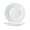LUMINARC TRIANON WHITE Talerz obiadowy 27 cm | biały | szkło hartowane | 68977/V8353