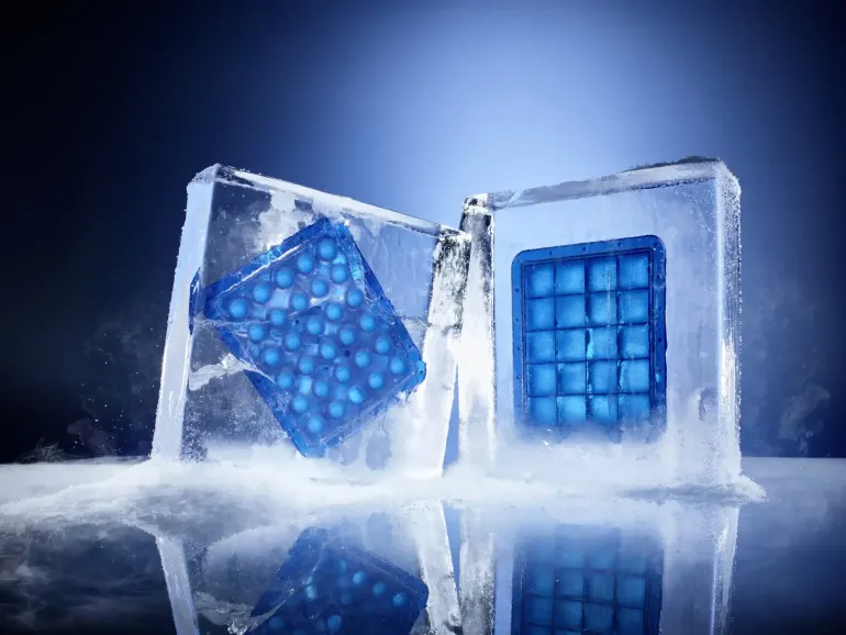 LURCH ICE FORMER Foremka na lód / 12 dużych kostek / silikon platynowy / FreeForm