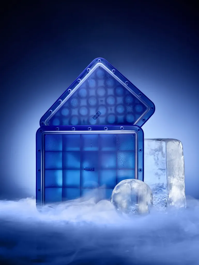 LURCH ICE FORMER Foremka na lód / 12 dużych kostek / silikon platynowy / FreeForm