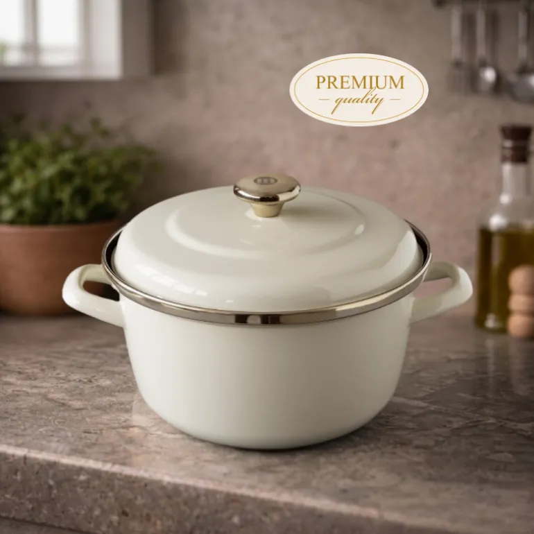 METALAC MAXIMUS PLUS Garnek 5,4 l z pokrywką 24 cm / emalia