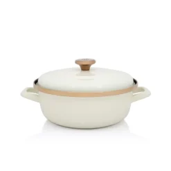 METALAC MAXIMUS PLUS Garnek niski 3,9 l z pokrywką 24 cm / emalia