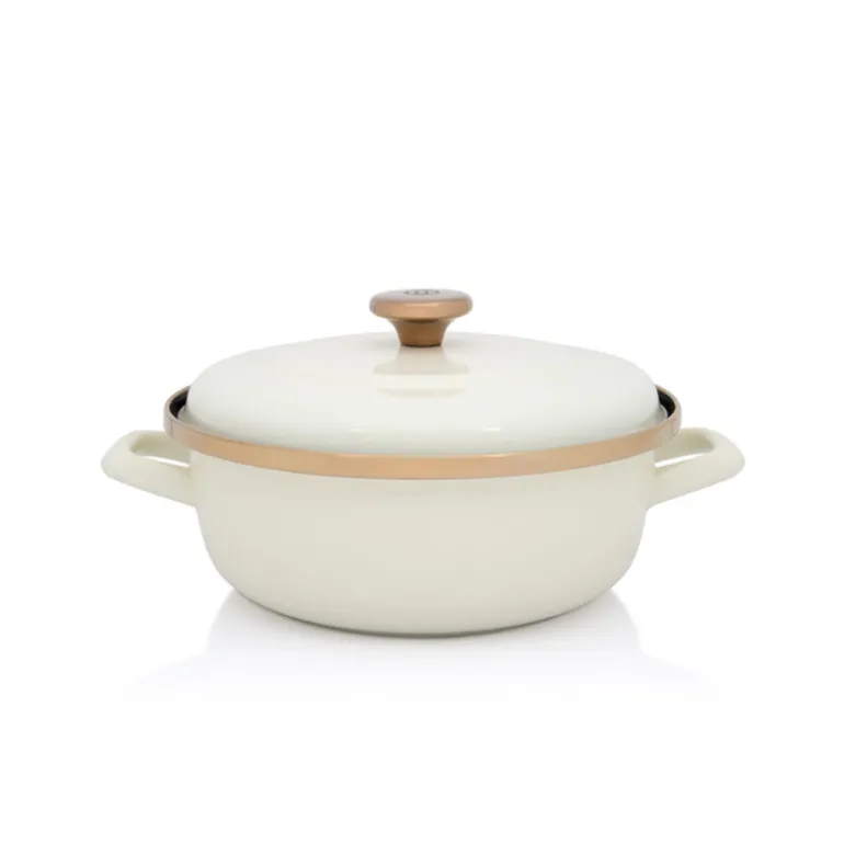 METALAC MAXIMUS PLUS Garnek niski 3,9 l z pokrywką 24 cm / emalia