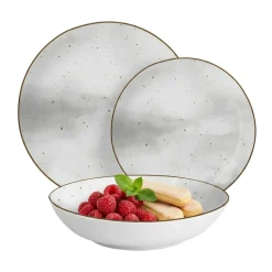 MG HOME ANTICO SERWIS OBIADOWY Z PORCELANY 18 EL. / 6 OS.
