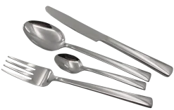 MG HOME ARYA SILVER ZESTAW SZTUĆCÓW ZE STALI NIERDZEWNEJ 24 EL / 6 OS