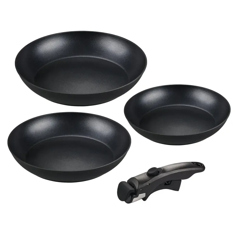 MG HOME CLEVER KITCHEN ZESTAW 3 PATELNI 20/24/28 CM Z ODPINANĄ RĄCZKĄ