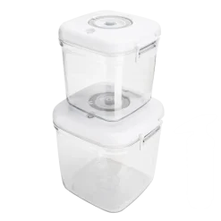 MG HOME CLEVER KITCHEN ZESTAW 4 POJEMNIKÓW HERMETYCZNYCH z pompką (BIAŁE)