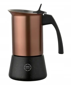MG HOME | DOPPIO Kawiarka stalowa / rose gold