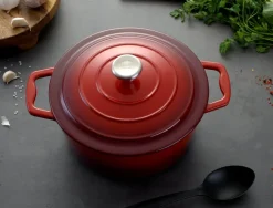 MG HOME | Garnek żeliwny INFINITO 25 cm / emaliowany