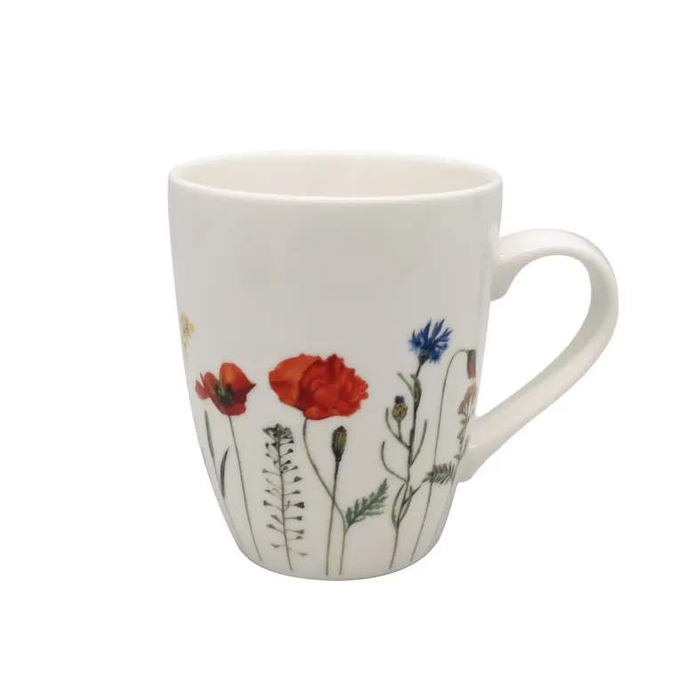 MG HOME | KWIATY ZESTAW SERWIS OBIADOWO KAWOWY Z PORCELANY 30 EL MIX