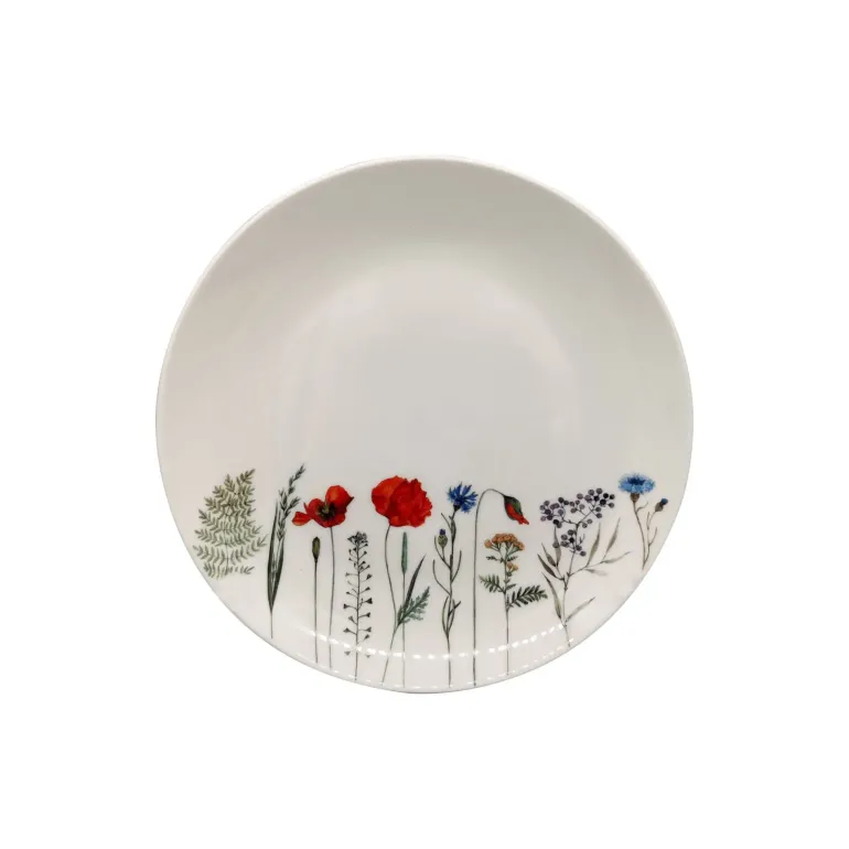 MG HOME | KWIATY ZESTAW SERWIS OBIADOWO KAWOWY Z PORCELANY 30 EL MIX