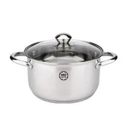 MG HOME LAURO Zestaw garnków ze stali nierdzewnej 10 el