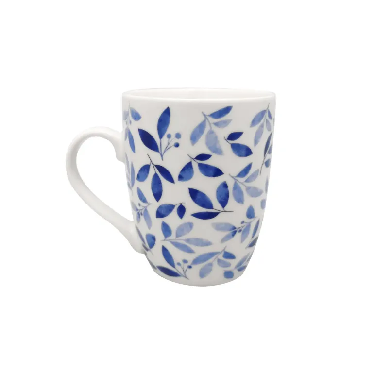 MG HOME | LIŚCIE ZESTAW SERWIS OBIADOWO KAWOWY Z PORCELANY 30 EL MIX