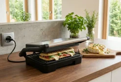 MG HOME Mini Grill elektryczny panini 1000W / srebrny