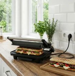 MG HOME Mini Grill elektryczny panini 1000W / czarny