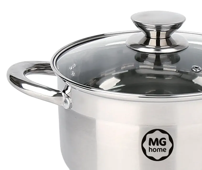 MG HOME | MODERNO STEEL BRUSHED KOMPLET GARNKÓW 9 EL.