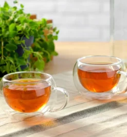 MG HOME | RENZA Zestaw 2 filiżanek termicznych z uchem 300 ml