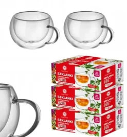 MG HOME | RENZA Zestaw 6 filiżanek termicznych z uchem 300 ml