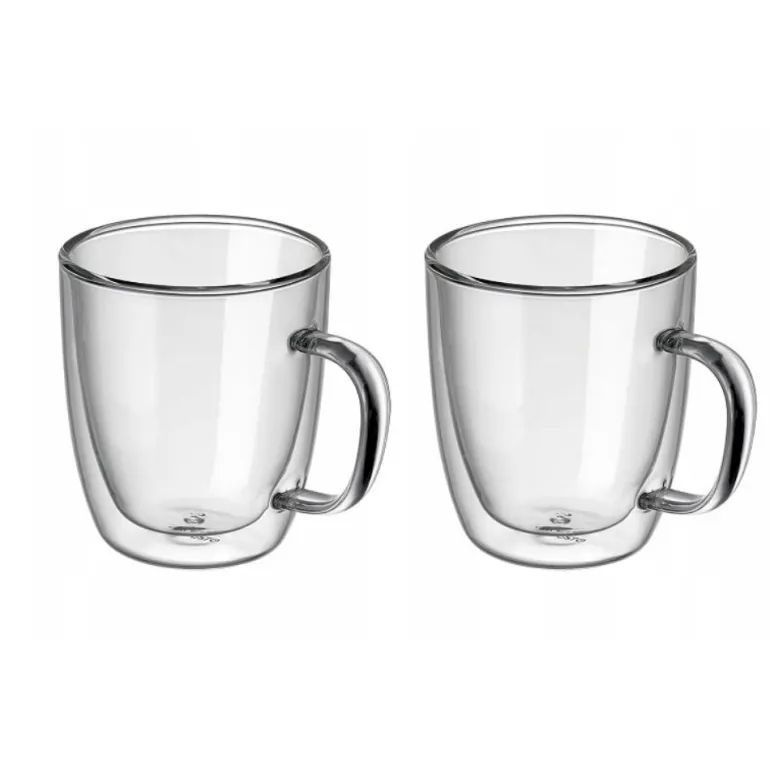 MG HOME RENZA Zestaw 2 szklanek termicznych z uchem 350 ml