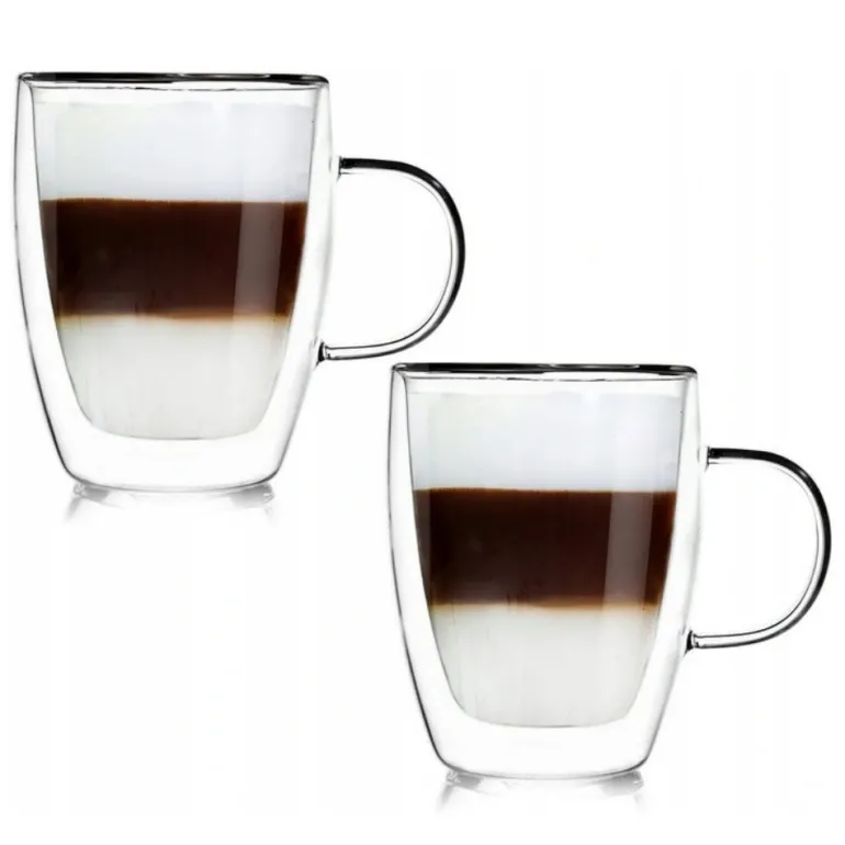 MG HOME RENZA Zestaw 2 szklanek termicznych z uchem 350 ml