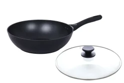 MG HOME | Wok 28 cm z pokrywką / powłoka non-stick