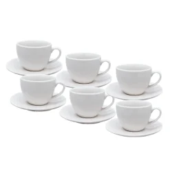 MG HOME | ZESTAW KAWOWY Z PORCELANY CLASSIC 6x240 ml