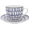 MG HOME | ZESTAW KAWOWY Z PORCELANY FIORI 4x240 ml