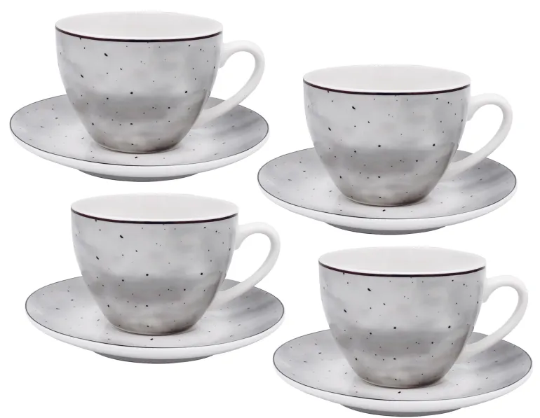 MG HOME | ZESTAW KAWOWY Z PORCELANY ANTICO 4x240 ml
