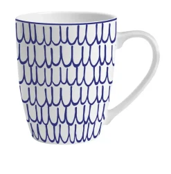 MG HOME | ZESTAW KUBKÓW PORCELANOWYCH FIORI 6x360 ml