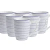 MG HOME | ZESTAW KUBKÓW PORCELANOWYCH MAREA 6x360 ml