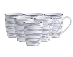 MG HOME | ZESTAW KUBKÓW PORCELANOWYCH MAREA 6x360 ml