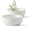 MG HOME | ZESTAW MISEK Z KAMIONKI ARTENA WHITE 4x780 ml