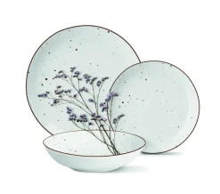 MG HOME | ZESTAW OBIADOWY Z PORCELANY GEMMA WHITE 36 EL / 12 OS