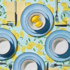 MG HOME ZESTAW OBIADOWY Z PORCELANY GEMMA BLUE 12 EL / 4 OS