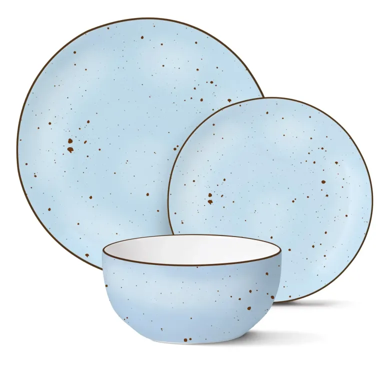 MG HOME ZESTAW OBIADOWY Z PORCELANY GEMMA BLUE 12 EL / 4 OS