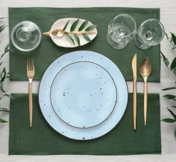 MG HOME ZESTAW OBIADOWY Z PORCELANY GEMMA BLUE 12 EL / 4 OS