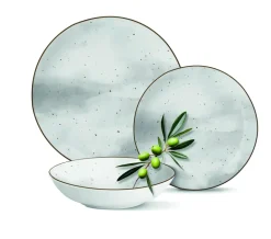 MG HOME | ZESTAW OBIADOWY Z PORCELANY ANTICO 24 EL. / 6 OS.