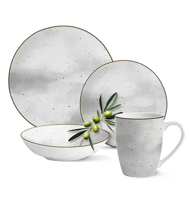 MG HOME | ZESTAW OBIADOWY Z PORCELANY ANTICO 24 EL. / 6 OS.