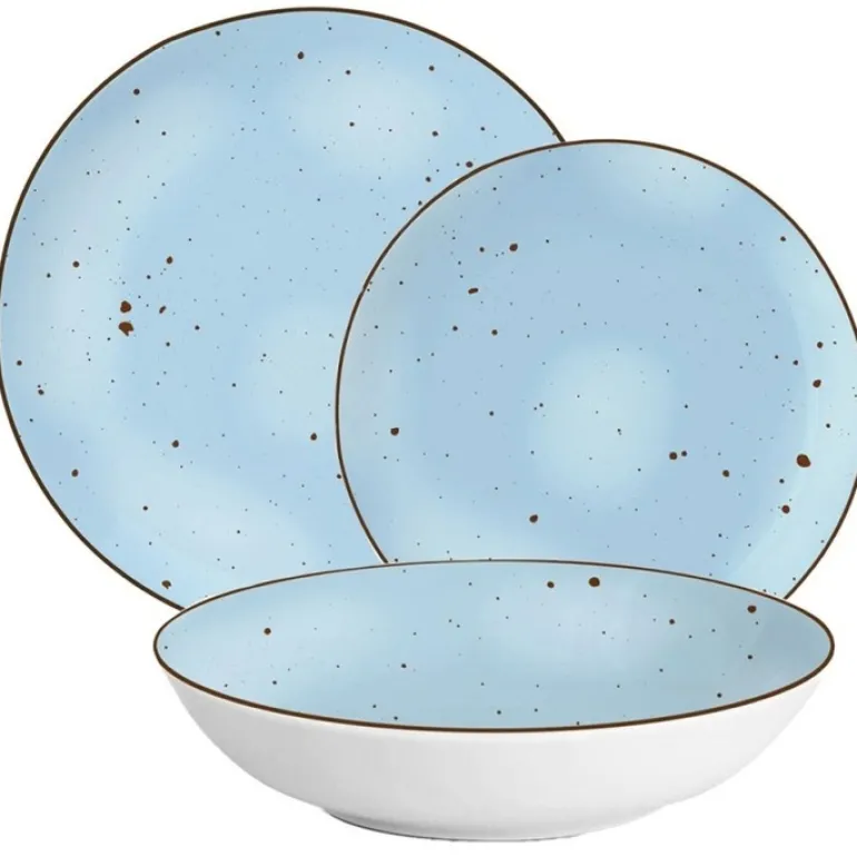 MG HOME | ZESTAW OBIADOWY Z PORCELANY GEMMA BLUE 54 EL / 18 OS