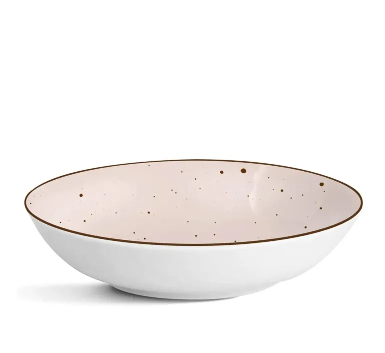 MG HOME | ZESTAW OBIADOWY Z PORCELANY GEMMA PINK 54 EL / 18 OS