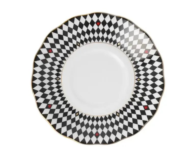 ĆMIELÓW ALASKA G539 DAMA KIER Spodek pod filiżankę 14 cm / duże kółko / porcelana